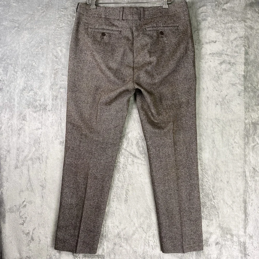 Banana Republic Vintage Straight Fit Pants Mens Size 34x30 Brown Wool Blend Prep
